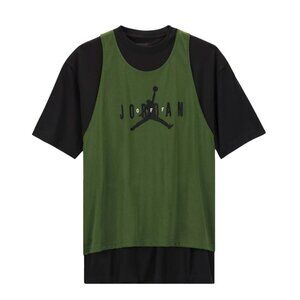 Air Jordan x Off-White Short-Sleeve Top in 'Forest Green' - Men's XS